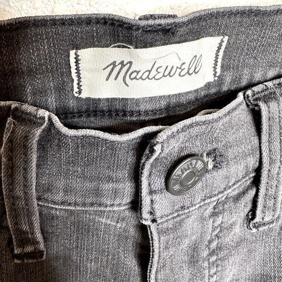 Madewell 9” Mid Rise Skinny Black/Gray Jeans Size25 - Picture 8 of 14